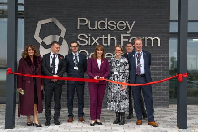 The new £14 million Pudsey sixth form has been purpose-built to plug a gap in the local provision of post-16 courses.