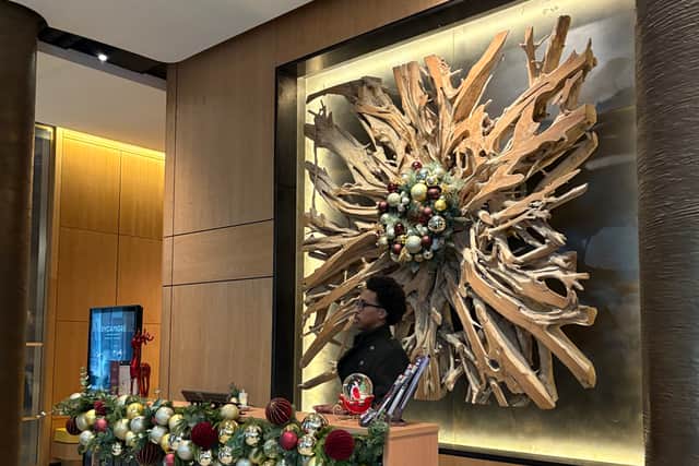 Eyecatching artwork in the lobby