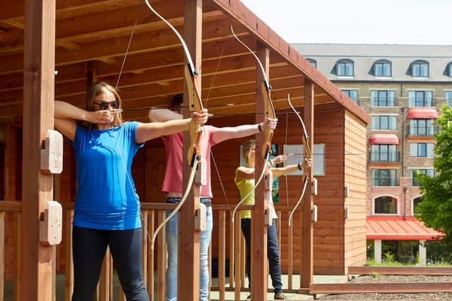 Archery is among the many activities you can try on site