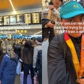 Erin Rivers said she had just ran the Leeds Abbey Dash on November 30 2025 and was trying to get home when she found that the trains were delayed.