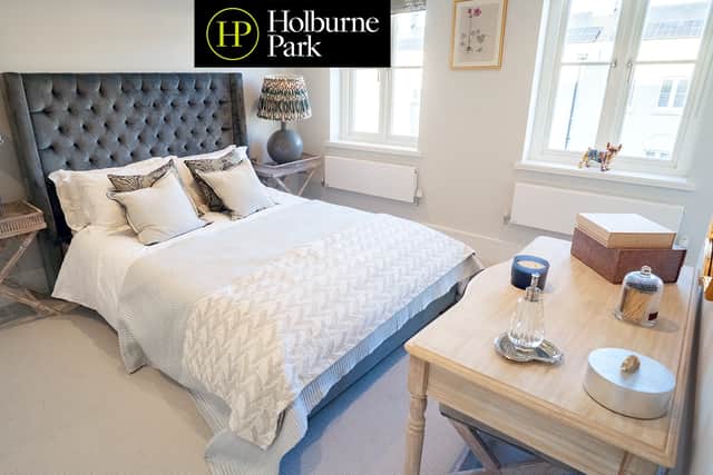 There are four bedrooms in all, and they're very spacious