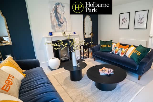 The living areas are designed to be luxurious