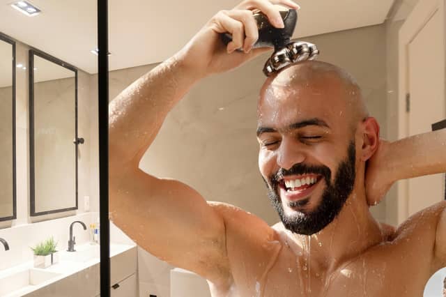 A waterproof head shaver makes a quick daily tidy-up in the shower far easier
