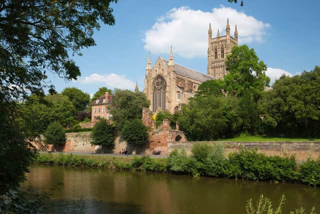 Worcester, West Midlands, topped the list.
