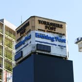 The old Yorkshire Post building clock tower on Wellington Street.