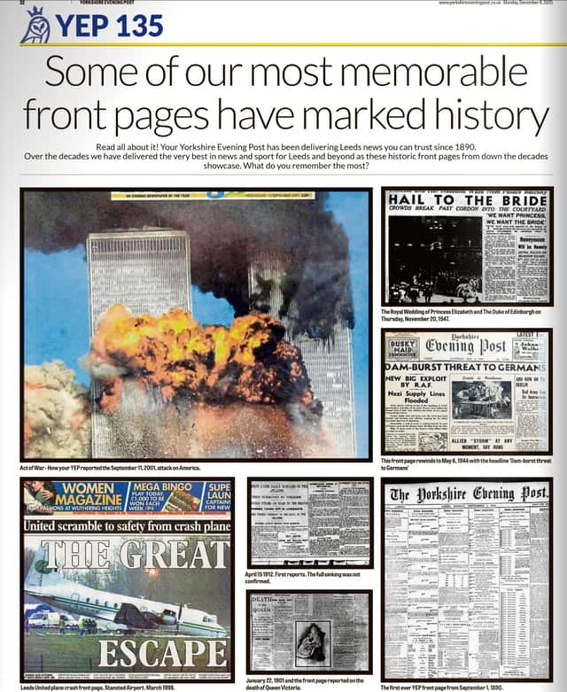 Some of our most memorable front pages have marked history
