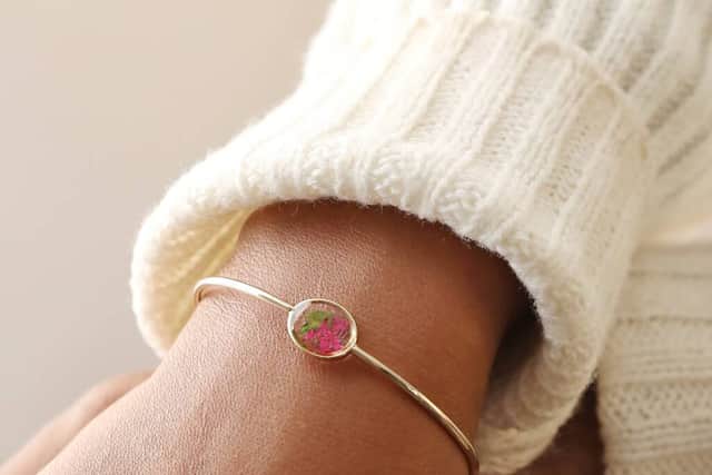 This hand-crafted gold-plated bangle instantly caught Julie's eye