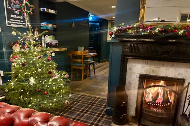 The open fires create a cosy atmosphere.