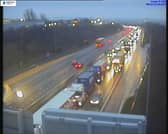 Disruption is being faced for commuters on the M62 this morning