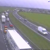Disruption has been faced on the A1(M) this morning.