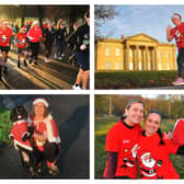 The Santa Dash was held at Roundhay Park on Saturday morning