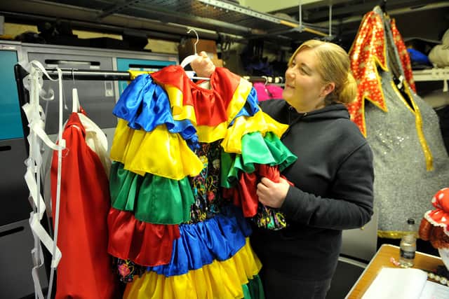 Helen Shippin looking after the wardrobe