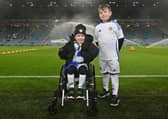 Reggie Davison with brother Rio at Elland Road.