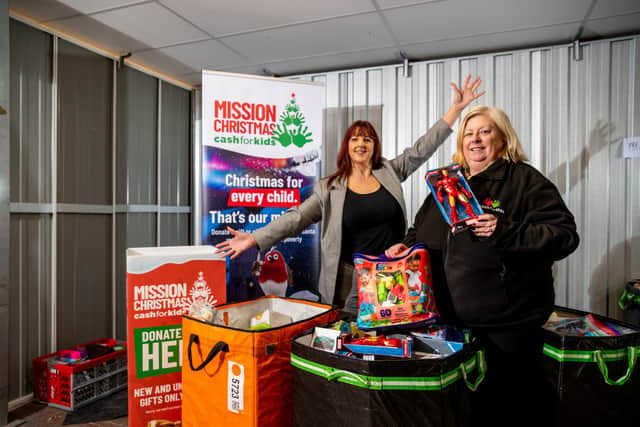 Lisa Jones, regional sales manager for Persimmon Homes, West Yorkshire, with Lisa Sullivan, charity manager for Cash for Kids, North & West Yorkshire.
