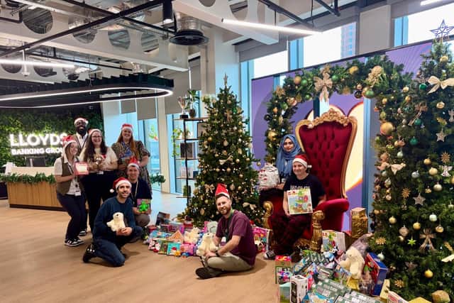 Lloyds Banking Group donated gifts sets for the Child Friendly Leeds Christmas gift appeal.
