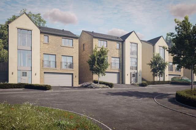 An artist's impression showing how some of the homes proposed for a plot of land off Gynn Lane, would look
