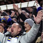 Leeds United, West Ham and Newcastle fans watching their teams.
