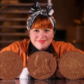 Chocolatier Jen Lindsey-Clark was enlisted to create the festive coins.