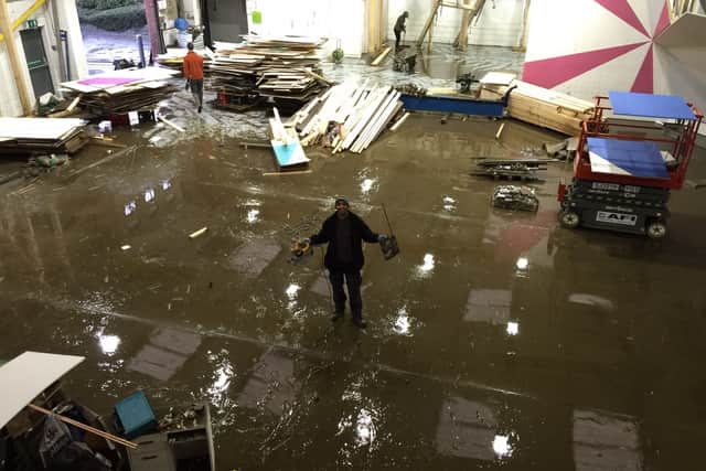 Cleanup began the following day.
