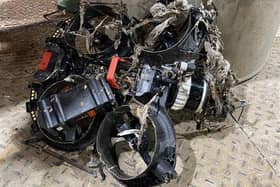 Among the more surprising discoveries this year was a crushed drone caught in screening equipment at Scalby Mills in Scarborough