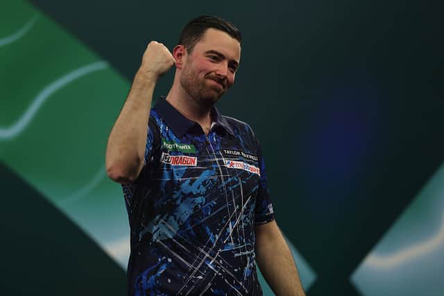 Luke Humphries is in second round action today at the darts.