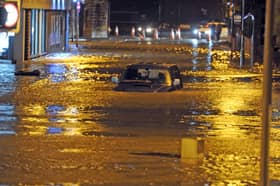 The devastation on Kirkstall Road after the Boxing Day floods in 2015. 