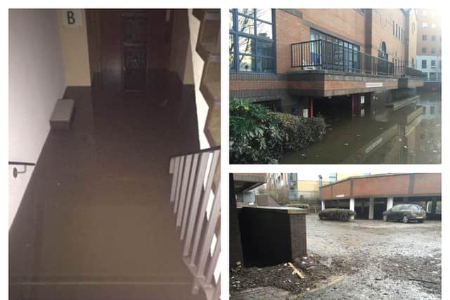 The damage caused to the basement on car park under the Plaza Hotel on Wellington Street.