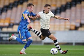 LOAN MOVE: For young Leeds United forward Connor Douglas, left.