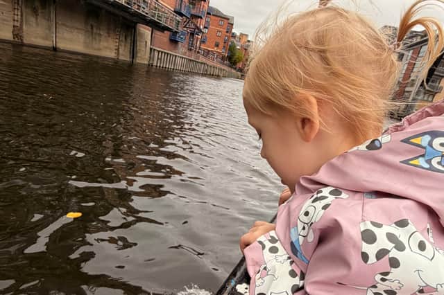 Athena Mei Lan Malin enjoys Leeds Water Taxis
