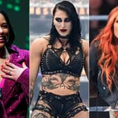 (L-R) Bianca Belair, Rhea Ripley and Becky Lynch are all considered favourites to win the women's Royal Rumble match this month - but who has Oddschecker picked as the outright favourite?