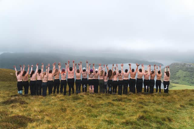 The trek aimed to raise money for CoppaFeel! and increase breast cancer awareness