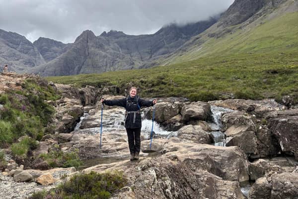 Hannah took on a 100km trek in the Isle of Skye last year
