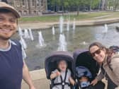 Kellie (right), Jason (left) and their two children. Prescribed play time boosts mums' and dads' mental health, according to new research spearheaded in Leeds