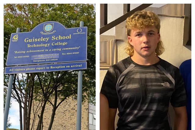 Guiseley School has paid a tribute to 'much-loved' student Sid Brook following his death in a crash over the Christmas break.