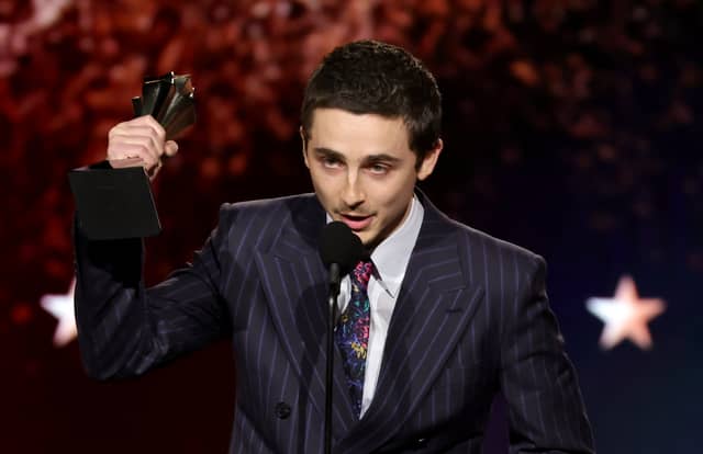 Can Timothee Chalamet add an Oscar to his Best Actor Award for "Marty Supreme" at the Critics Choice Awards earlier this year?