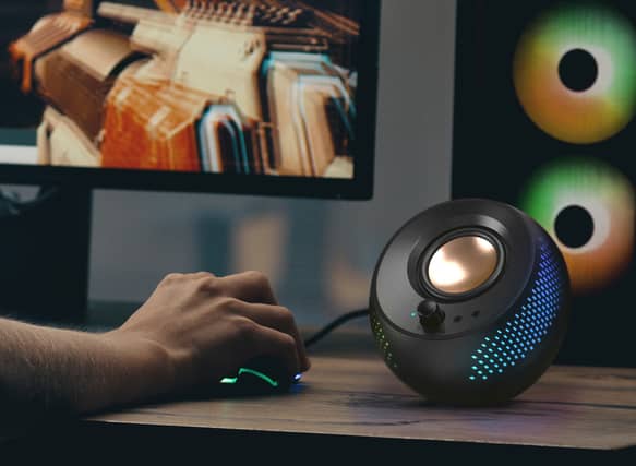 The Creative Pebble X Plus is one of the more attractive desktop speaker systems out there - and they sound pretty decent too