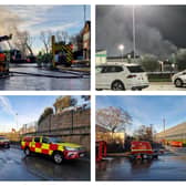 Photos from the fire at the waste recycling site in Cross Green