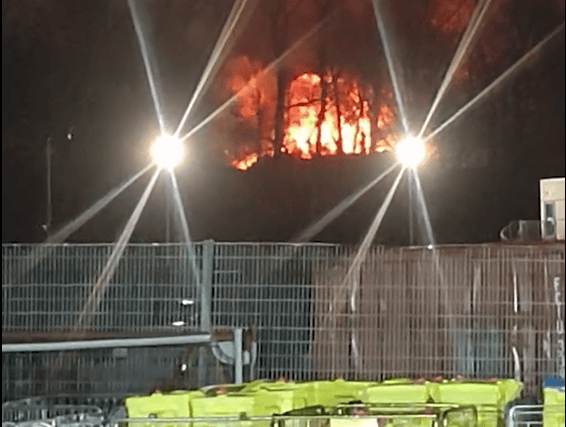 The fire started at EMR scrap metal recycling plant in Cross Green on the evening of Tuesday, January 6, and lasted through the night.