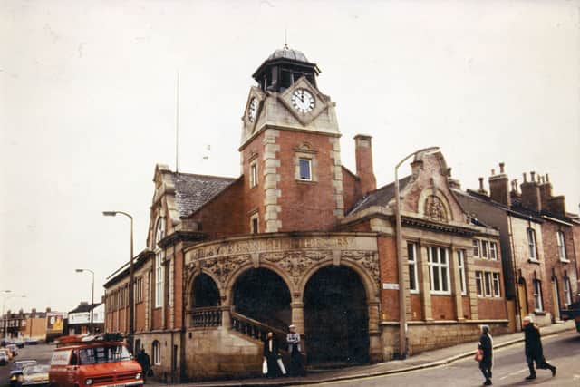 Armley Branch Library at the junction of Stocks Hill and Wesley Road.