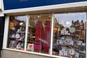 Truman Books have transformed their front window to celebrate the Netflix adaptation of The Seven Dials Mystery