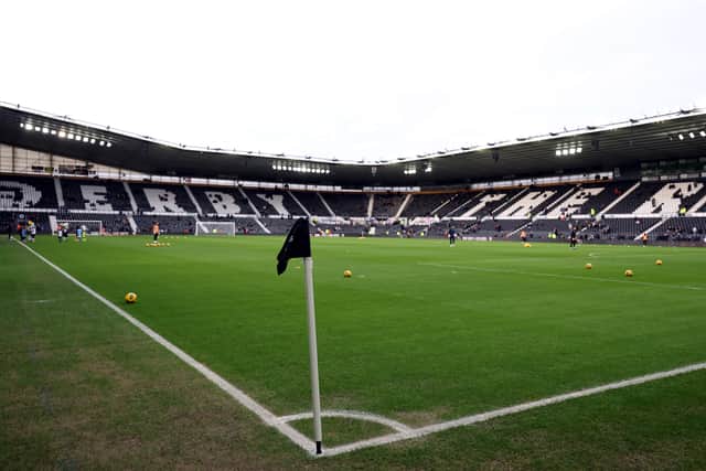 Leeds United are due at Pride Park on Sunday.
