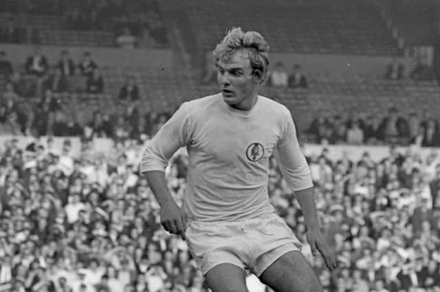 Terry Yorath of Leeds United and Wales, playing against Crystal Palace, in the Football League Div 1 match, at Selhurst Park on 18th October 1969. (Photo by Ian McLennan/Getty Images)