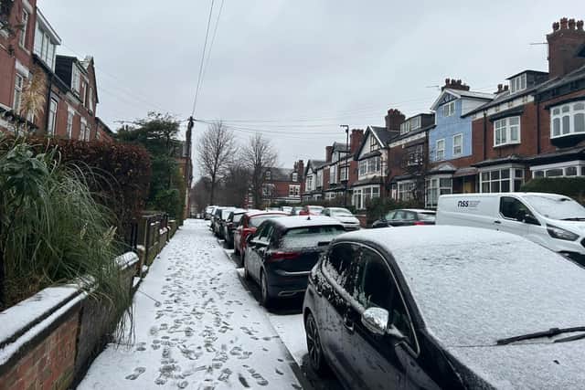 Chapel Allerton when the snow last visited Leeds earlier this year