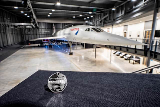 The Royal Mint has launched a new Concorde-themed 50p to mark 50 years since its first commercial flight (Photo: Ben Birchall/PA Media Assignments