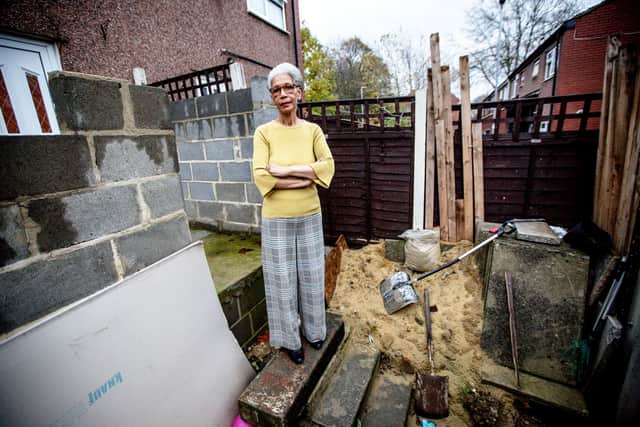 Yvonne Elliott was left devastated after a ‘cowboy’ builder took £14,000 from her for a 3m by 6m living room extension