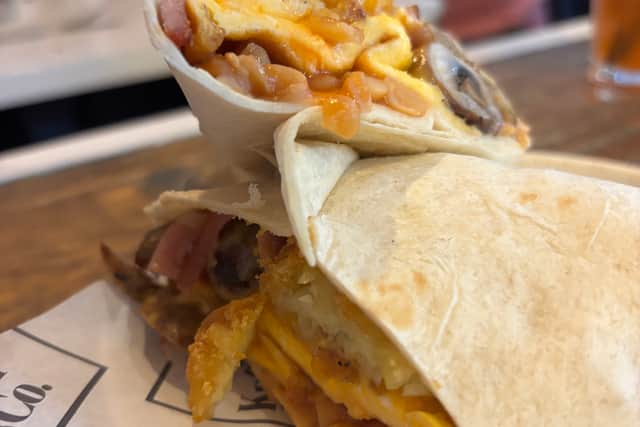 My plus one found that the burrito was filled with flavour