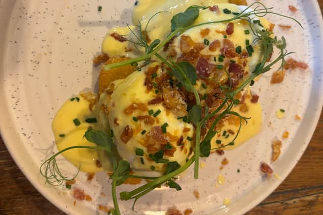 The benedict special was a tasty twist on a breakfast classic