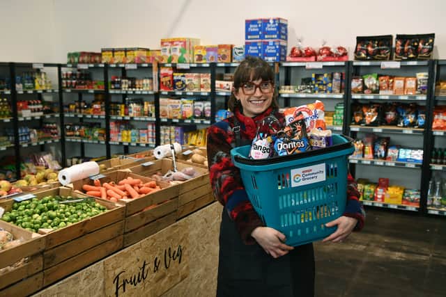 Grocery manager Hannah Taylor.