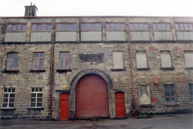 This photo from April 1993 shows the entrance to Highbury Works including the wages office and clocking-in point. Inside there is a plaque commemorating all the workforce who served in World War I.