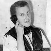 Baroness Maria Augusta von Trapp pictured on a visit to Leeds in October 1950.